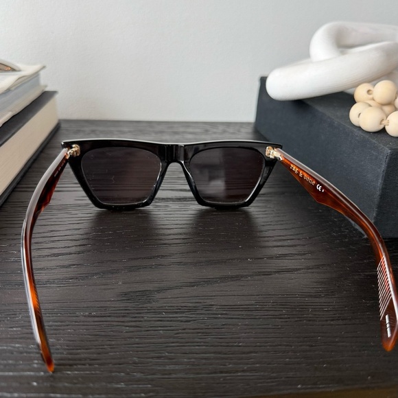 Rag & Bone Black and Brown Angular Sunglasses - Picture 6 of 6